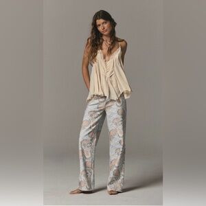 We The Free Tennessee Low Rise Illusions Jeans in Limestone Paisley Size 30 NWT